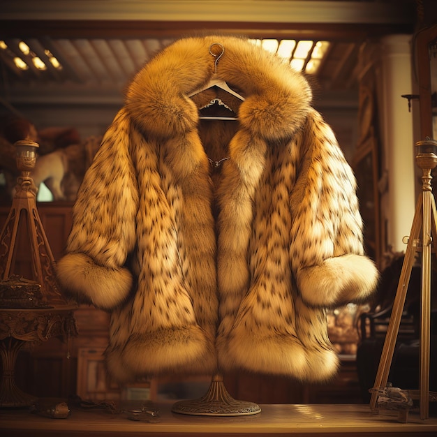 Luksusowy płaszcz z najłagodniejszego i najcieplejszego futra w prostym i eleganckim stylu