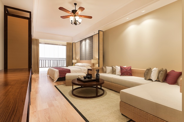 luksusowy tropikalny apartament w hotelu wypoczynkowym