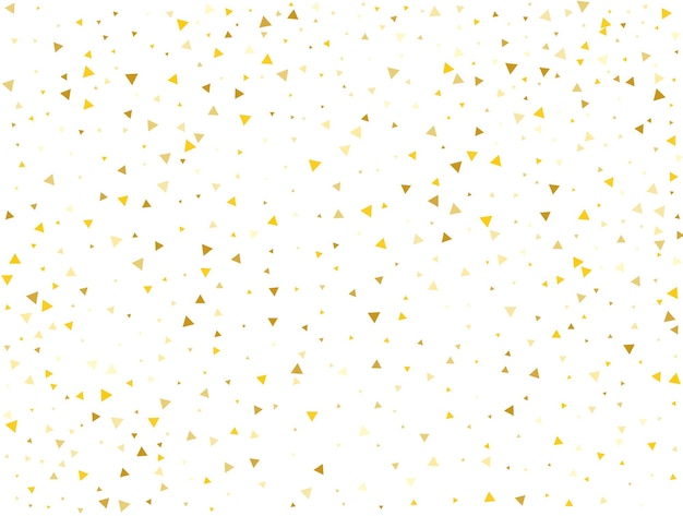 Luksusowy złoty trójkątny konfetti tło wektor ilustracja