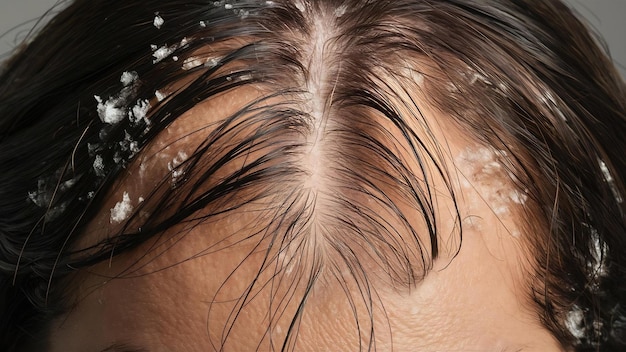 łupież na włosach łuszcząca się skóra głowy seborrhea