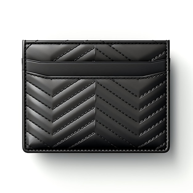 Zdjęcie luxe wallet designs przyjmują modne koncepcje i przezroczystą elegancję izolowaną na białym bg