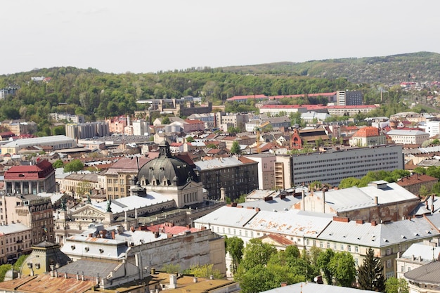 Lwów Ukraina 3 Maja 2015 Widok Miasta W Słoneczny Dzień