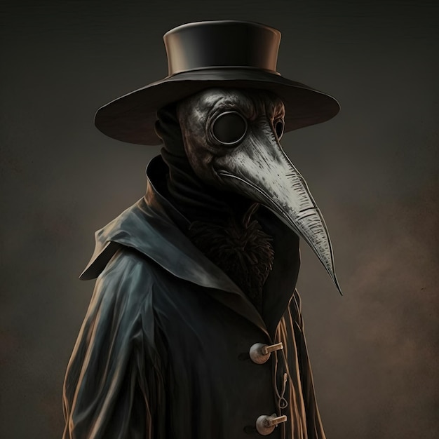 Macabre Plague Doctor Maski na całe ciało zainspirowane przez Charlesa de Lorme