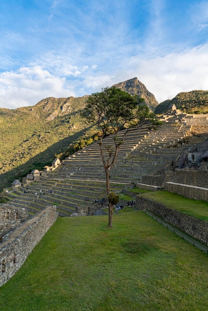 Machu Picchu, peruwiańskie sanktuarium historyczne, wpisane na Listę Światowego Dziedzictwa UNESCO. Jeden z siedmiu cudów