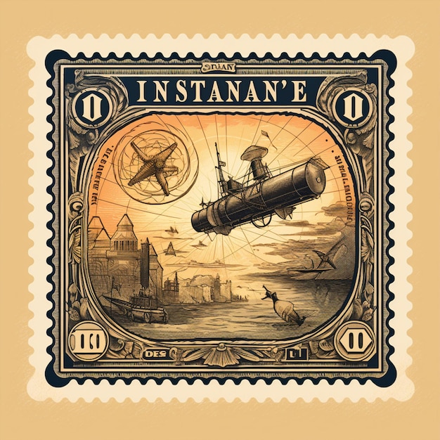 Mądrość w miniaturowych starych znaczkach pocztowych zachowujących historie