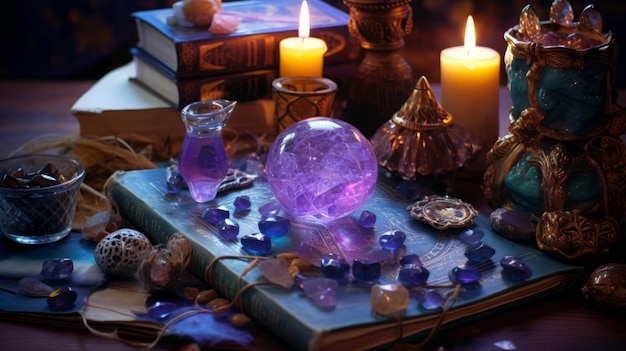 magiczne kryształy i karty wróżbiarskie książki
