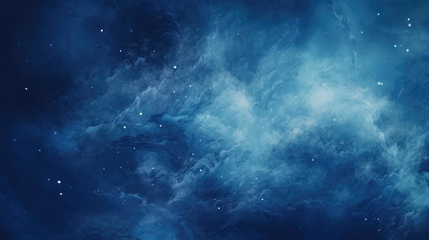 magiczny pył niebieskie cząstki efekt ilustracji abstrakcyjny brokat tekstura bokeh poświata magiczne pyły niebieskie cząstki wygenerowane ai