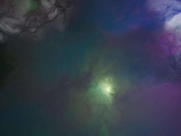 Magiczny wszechświat Nebula 3d render