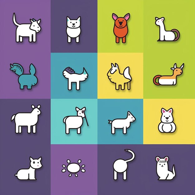 Zdjęcie magnetic_animals_isolated_modern_line_icon