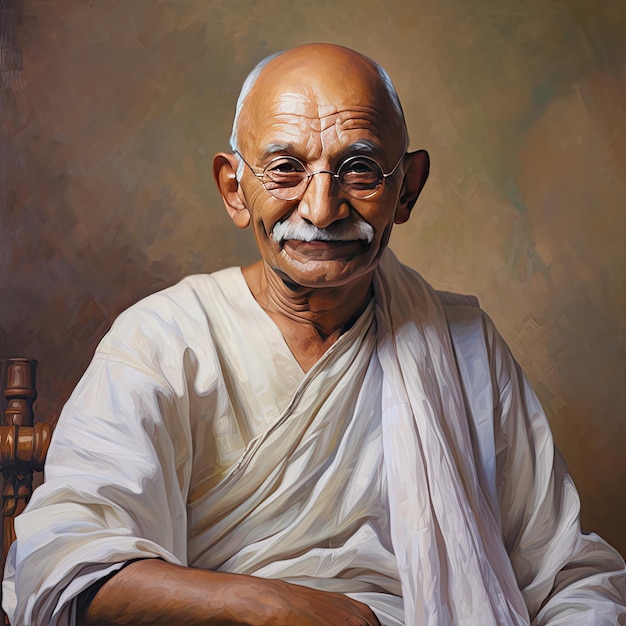 Mahatma Gandhi Jayanti Indyjski bojownik o wolność 2 października