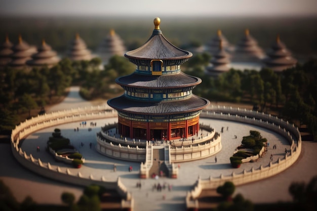 Majestatyczna Świątynia Nieba w Pekinie w Chinach