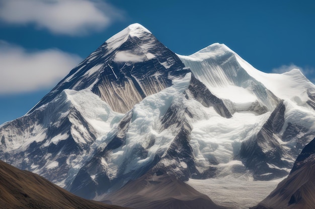 Majestatyczny Everest - wspaniały widok na szczyt Himalajów