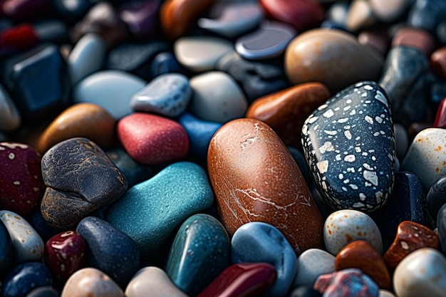 Majestatyczny splendor kolorowych skał w pobożnym realistycznym zbliżeniu