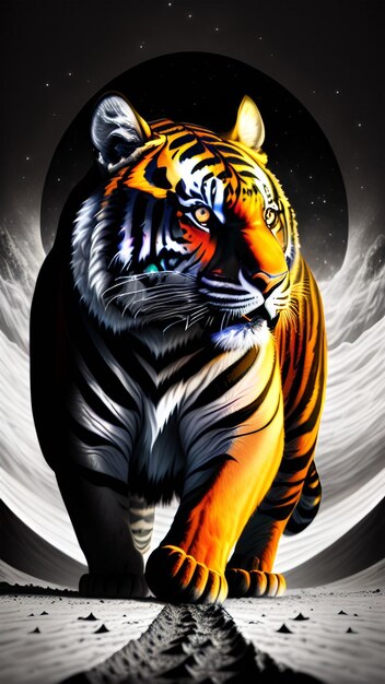 Majestatyczny tygrys