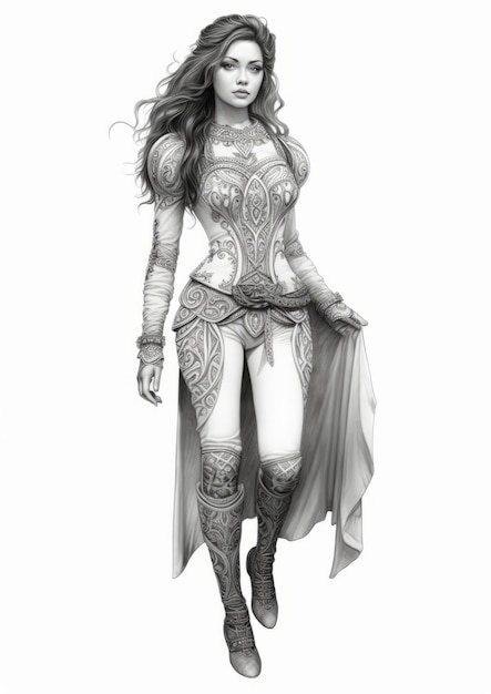 Majestic Elvin Female London Knights Fantasy Character Design