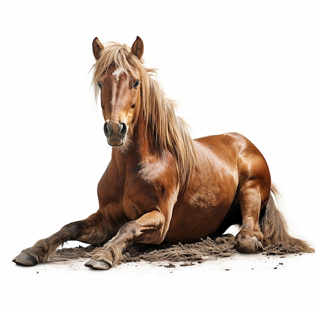 Majestic Equine Beauty Fotorealistyczny odpoczynek konia