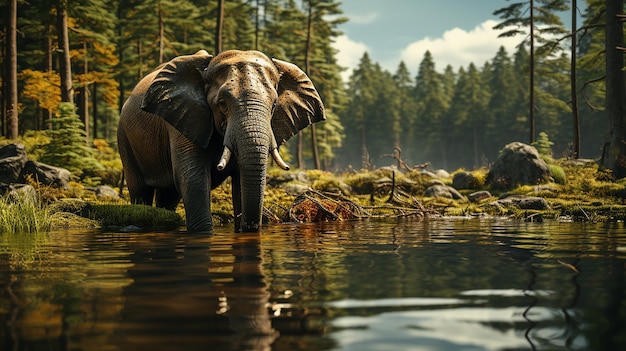 Majestic Wildlife skupia się na dzikim słoniu