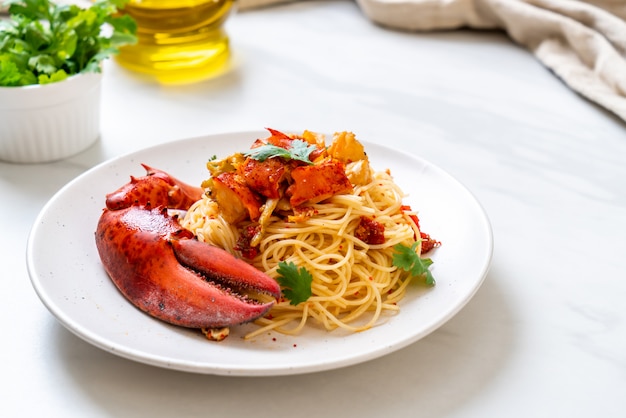 Makaron all&#39;astice lub Lobster spaghetti