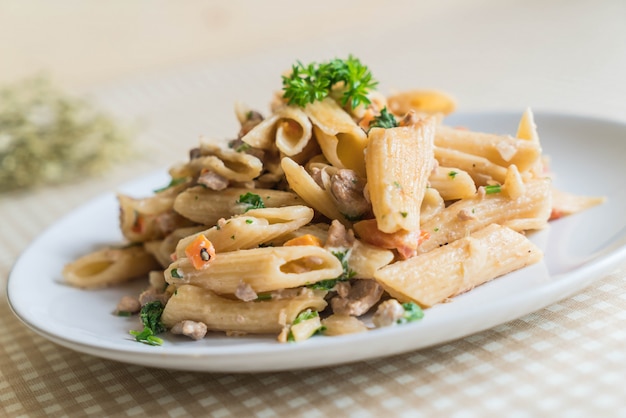 makaron z serem penne