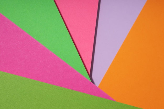 Makieta abstrakcja kolorowy kolorowy papier widok z góry