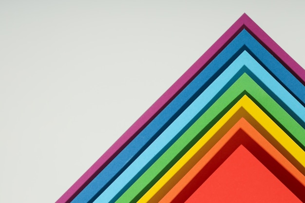 Makieta abstrakcja kolorowy kolorowy papier widok z góry
