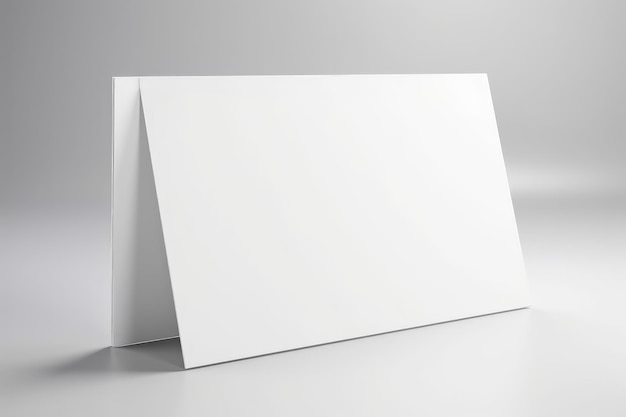 Makieta białego czystego papieru