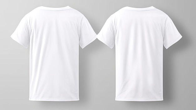 Zdjęcie makieta białej koszulki wisząca realistyczny szablon
