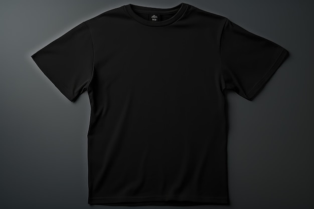 makieta czarnej koszulki hiperrealistyczna