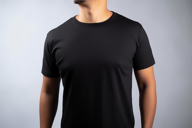 Makieta czarnej koszulki