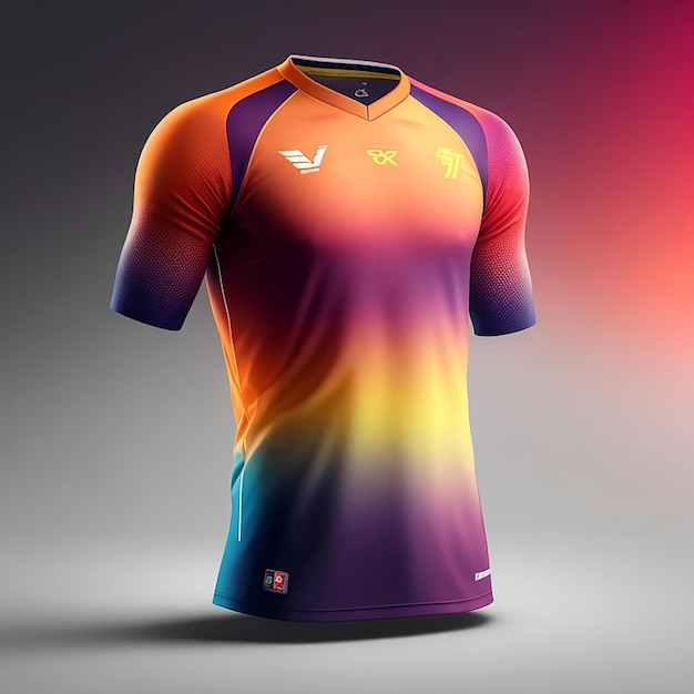 Makieta koszulki piłkarskiej klubu piłkarskiego wygenerowana przez sztuczną inteligencję