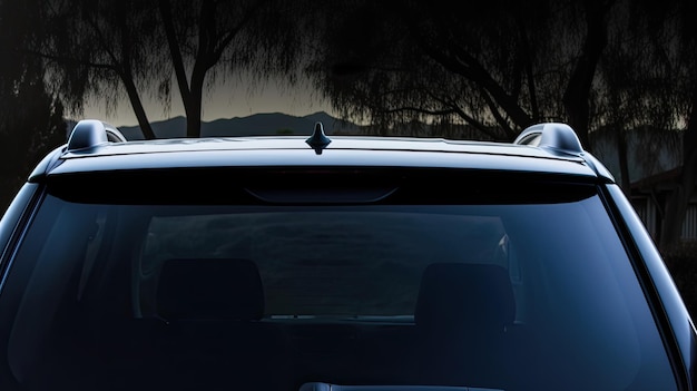 Zdjęcie makieta okna samochodu tylna szyba samochodu