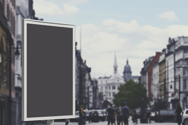 Makieta plakatu tło miasta