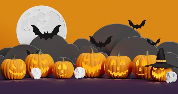 Makieta Podium Do Prezentacji Produktu Abstrakcyjna Minimalna Koncepcja Halloween