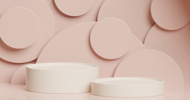 Makieta podium do prezentacji produktu abstrakcyjna minimalna koncepcja