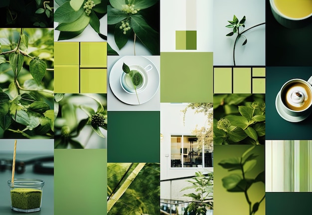 Makieta przedstawiająca zrównoważoną historię wizualną marki odzwierciedlającą zaangażowanie w świadomość ekologiczną