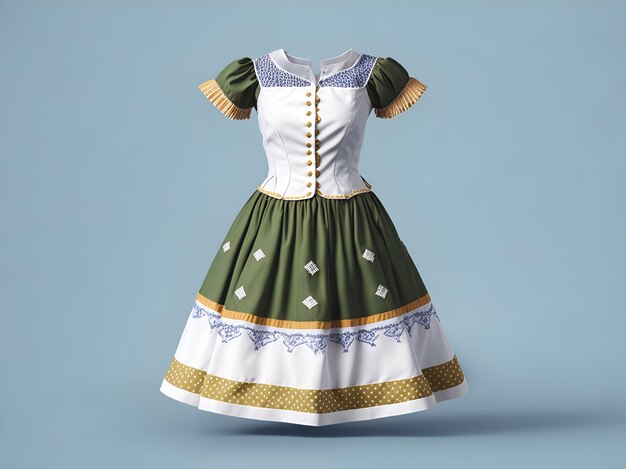 Makieta sukienki Dirndl