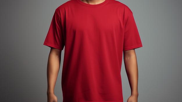 Makieta szablonu czerwonej koszulki taklowej