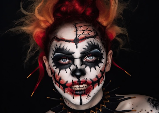 Makijaż na Halloween i gotycka sesja zdjęciowa