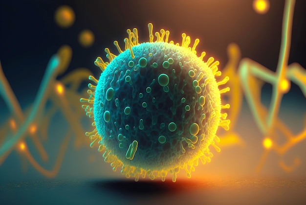 Makro bakterii Mikrobiologia komórka patogenu Generacyjna AI