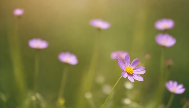 Zdjęcie makro fioletowy tło dzikiego kwiatu