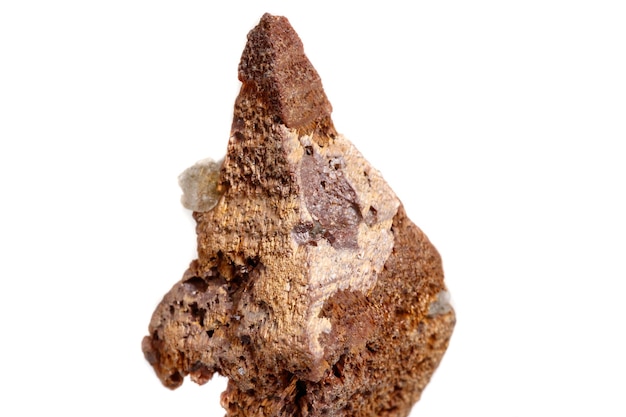Makro Mineral Stone Anataz na białym tle