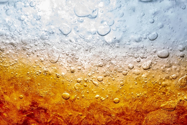 Makro Napoje Bezalkoholowezbliżenie Coliice Bubble Backgrounds Ice Cube Abstract Backgrounds