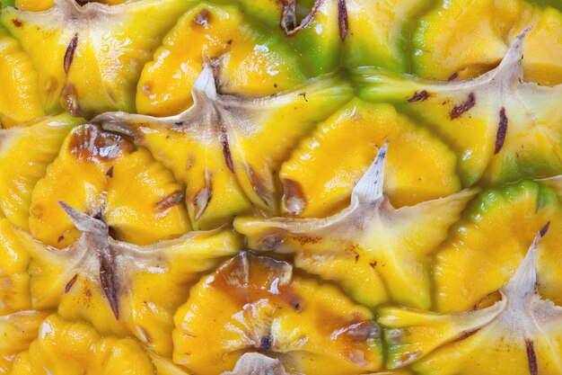 Makro- textured tło ananas