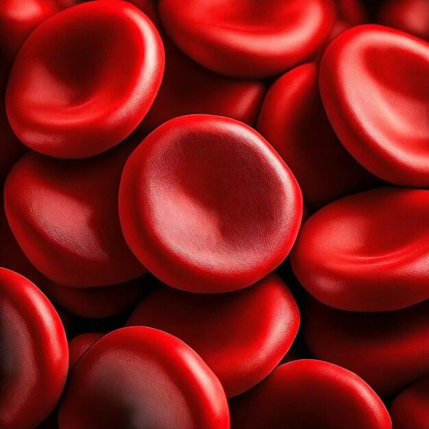 Zdjęcie makro zdjęcie czerwonych krwinek