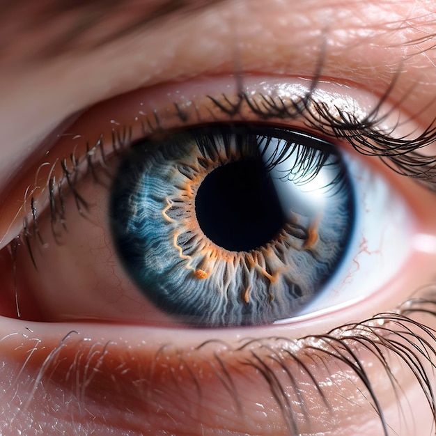 Makrofotografia ludzkiego oka