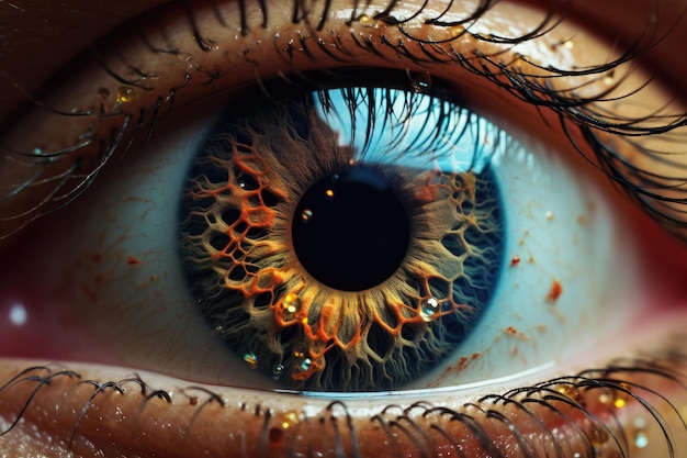 Makrofotografia ludzkiego oka