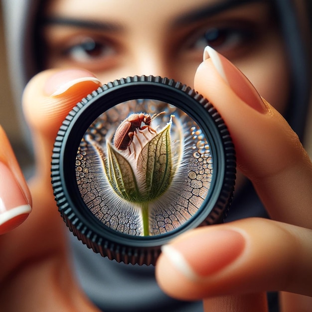 Zdjęcie makrofotografia ujawniające skomplikowane szczegóły