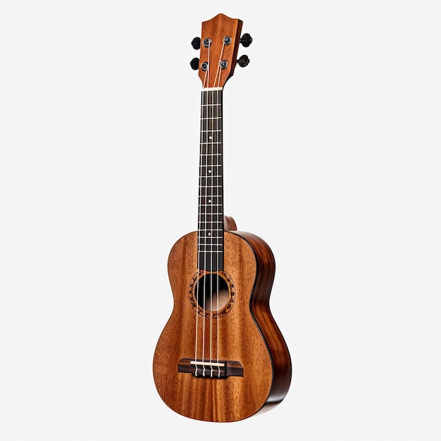 Mała gitara z napisem "ukulele" z przodu.