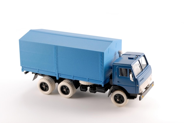 Mała kopia niebieskich ciężarówek pokładowych