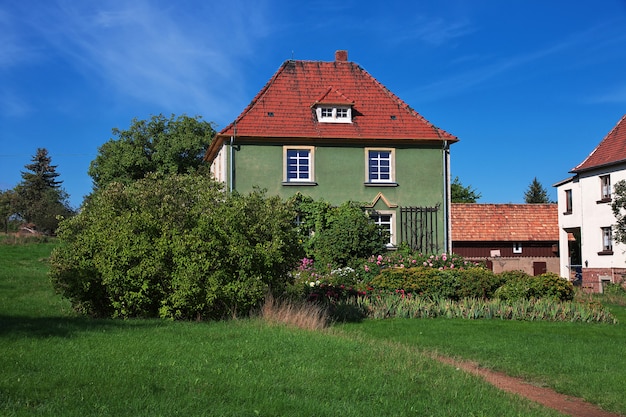 Mała wioska ib Moritzburg w Niemczech, Saksonia